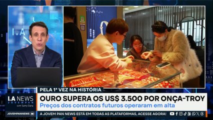 Samy Dana: Ouro supera os US$ 3.500 por onça-troy | IA NEWS