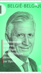 Bpost dévoile de nouveaux timbres à l’effigie du roi Philippe
