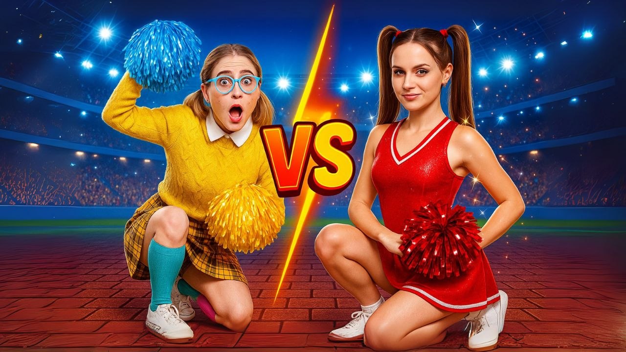 Drame de retenue Nerd contre pom-pom girl ! 😱 Qui gagne à l'école ?
