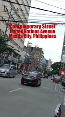 Contemporary Street - United Nations Avenue in Manila City, Philippines