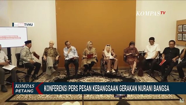 Tokoh Bangsa Gelar Konferensi Pers Pesan Kebangsaan Gerakan Nurani Bangsa | KOMPAS PETANG