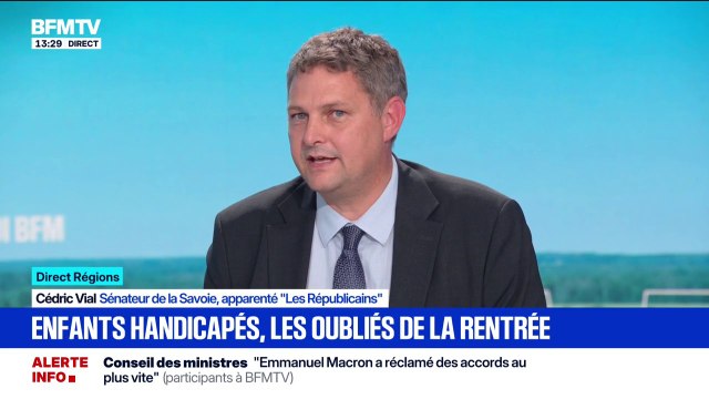 Enfants handicapés à l'école On doit à ces enfants une prise en charge , affirme Cédric Vial, sénateur LR de la Savoie