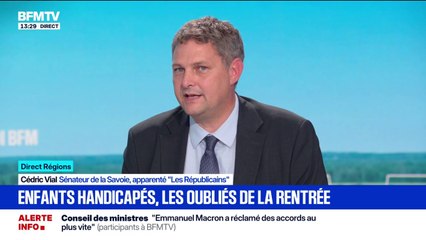 Enfants handicapés à l'école  "On doit à ces enfants une prise en charge", affirme Cédric Vial, sénateur LR de la Savoie