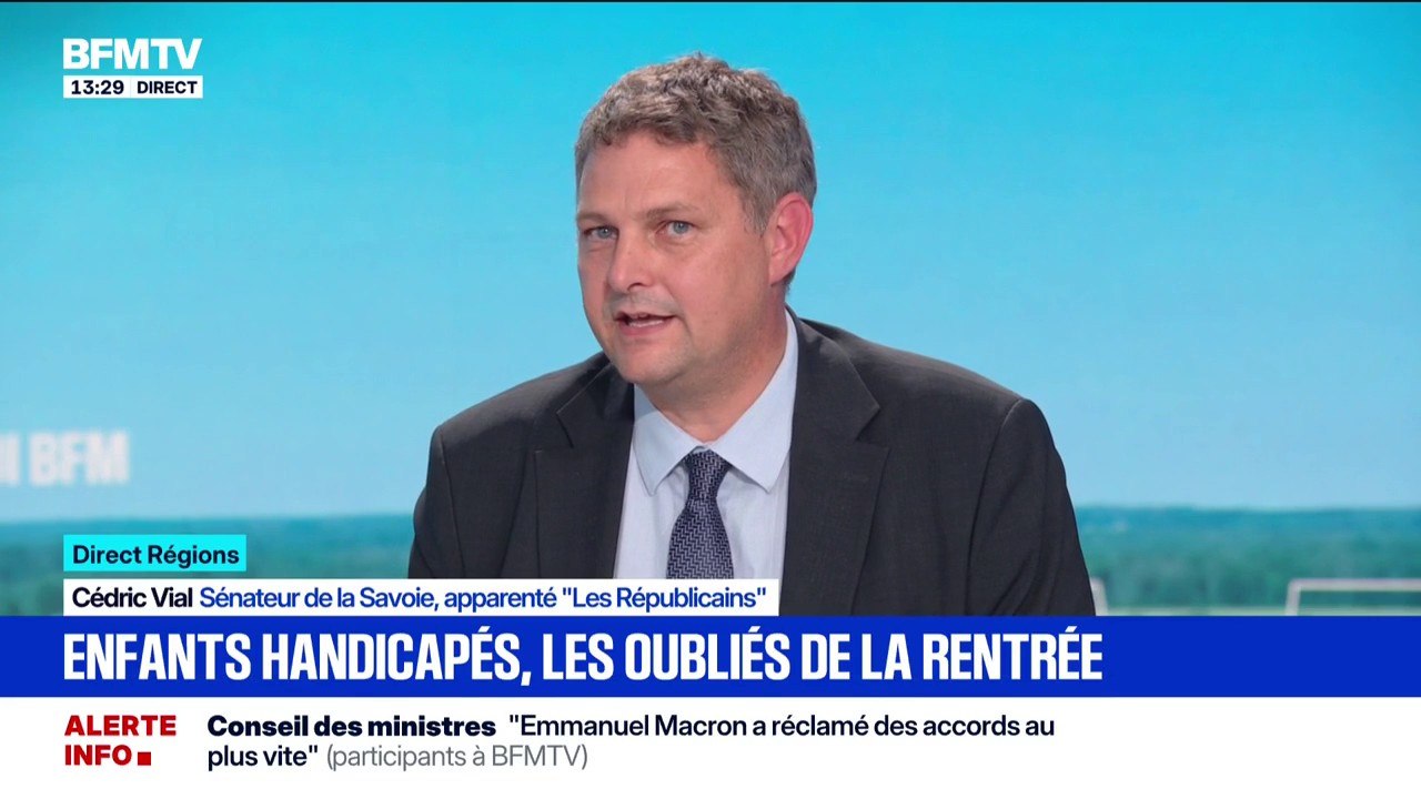 Enfants handicapés à l'école  "On doit à ces enfants une prise en charge", affirme Cédric Vial, sénateur LR de la Savoie