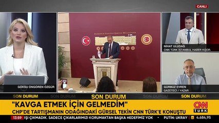Gürsel Tekin'den CNN TÜRK'e açıklama: CHP'yi adliye koridorlarından kurtarmak istiyoruz