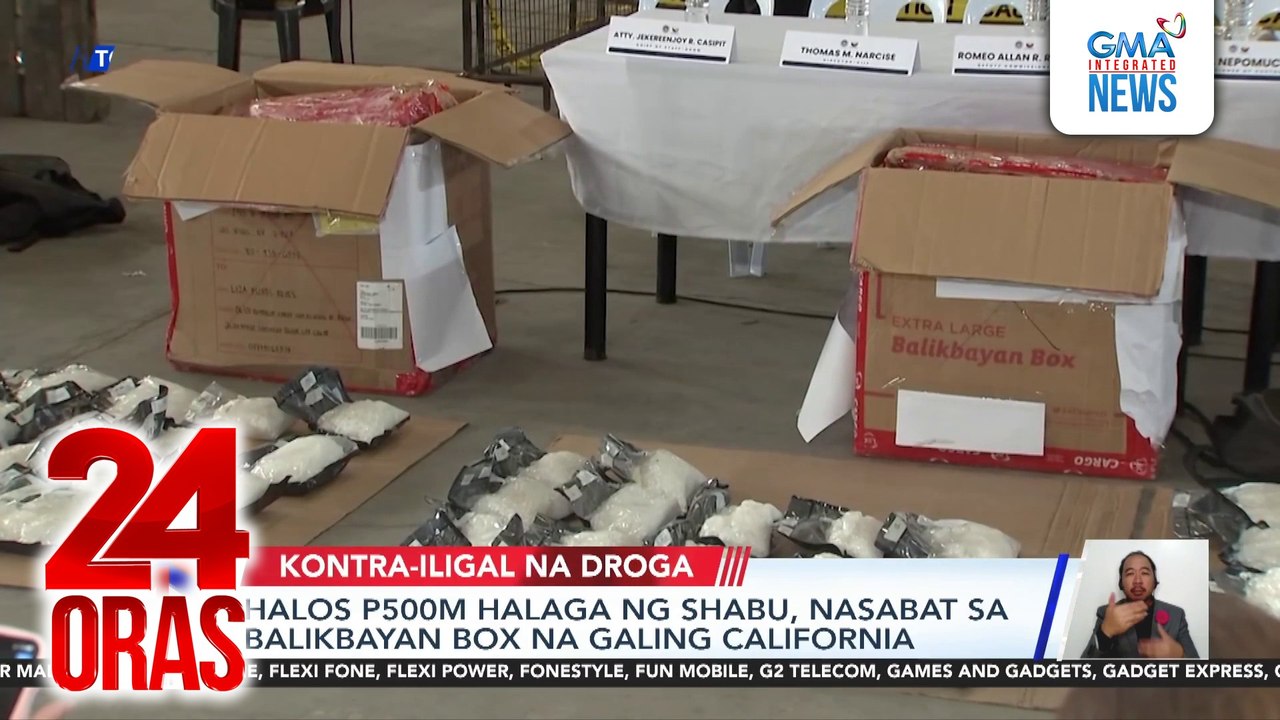 Halos P500M halaga ng shabu, nasabat sa balikbayan box na galing California | 24 Oras