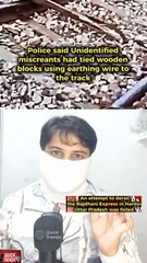 Loco pilot detected something on the tracks