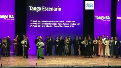 À Buenos Aires, un couple argentin sacré champion du monde de tango "scène"
