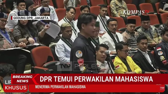 Bertemu DPR, Mahasiswa Tegaskan Tak Pernah Lakukan Aksi Anarkis saat Demo dan Desak Tuntutan 17 8