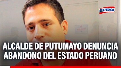 Alcalde de Putumayo denuncia abandono del Estado peruano: "A penas tenemos un laboratorio pequeño"