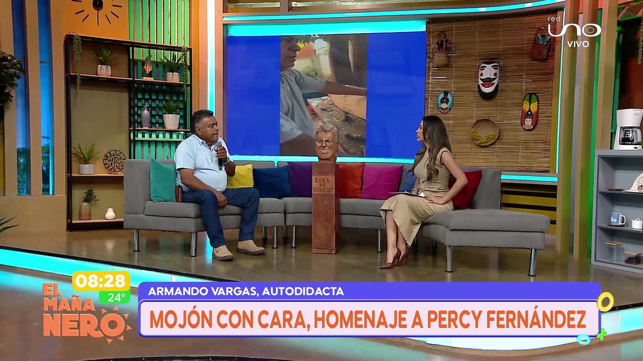 Homenaje a Percy Fernández Le realizó un mojón con cara