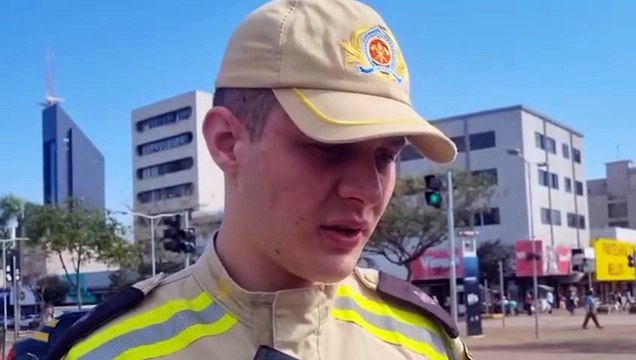 Estruturas realmente pesadas , relata oficial dos Bombeiros sobre trabalhador que teve a perna quebrada