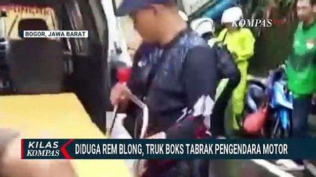 Kecelakaan di Tanjakan Selarong Puncak, Mobil Boks Tabrak Sepeda Motor: Ibu & 2 Anak Terluka