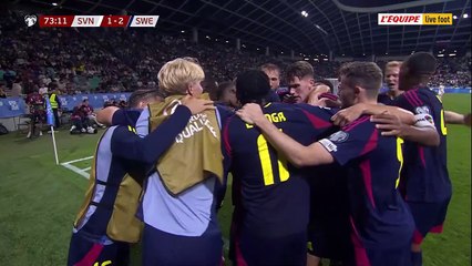 La Suède prend l'avantage contre la Slovénie. - Foot - Qualif. Coupe du monde
