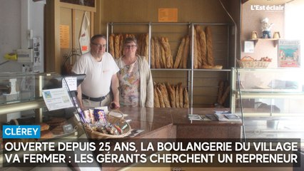 La boulangerie de Clérey, ouverte depuis 25 ans, va fermer : les gérants cherchent un repreneur
