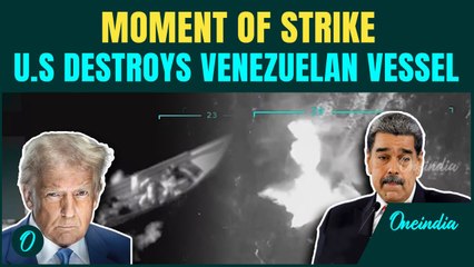 VIDEO: Venezuelan Vessel BLOWN-UP by U.S Military in the Caribbean | Trump DARES Maduro| All-out War