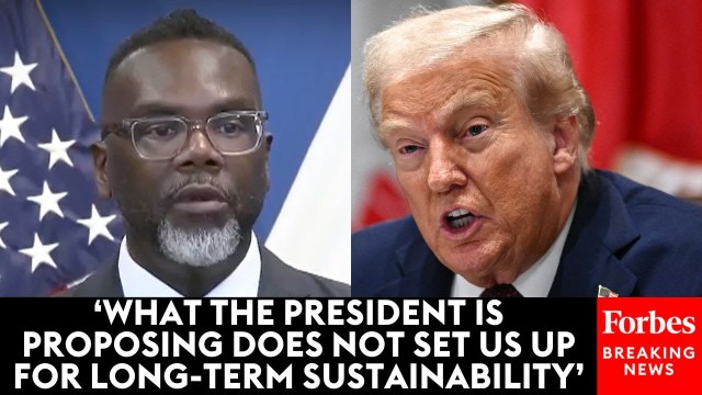 Chicago Mayor Brandon Johnson Slams Trump: 'He's Not Serious' About Stopping Crime In Chicago