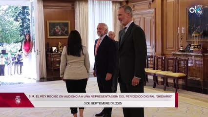 El Rey recibe en audiencia en Zarzuela a OKDIARIO con motivo de su décimo aniversario