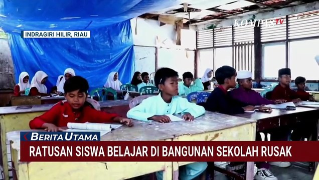 Siswa SD Terpaksa Belajar Dalam Kondisi Bangunan Sekolah yang Rusak | BERITA UTAMA