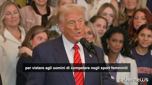 Trump: «D'ora in poi gli sport femminili saranno solo per le donne»