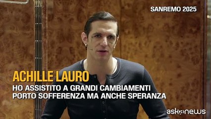 Achille Lauro a Sanremo 2025: «Porto sofferenza ma anche speranza»
