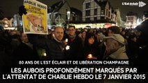 Les Aubois profondément marqués par l’attentat de Charlie Hebdo le 7 janvier 2015