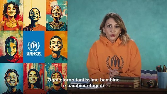 7,2 milioni di bambini rifugiati sono senza scuola. L'appello di UNHCR con Paola Minaccioni