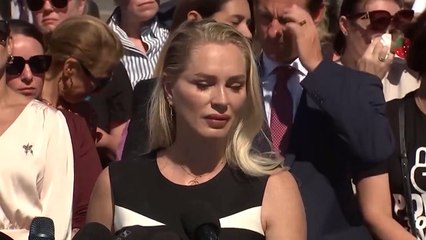 Epstein survivor Anouska de Georgiou calls on Trump to help those affected