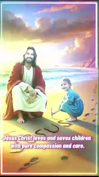 🌟 Jesus Christ Saves Children | Love, Care & Blessings ✝️❤️ #jesus