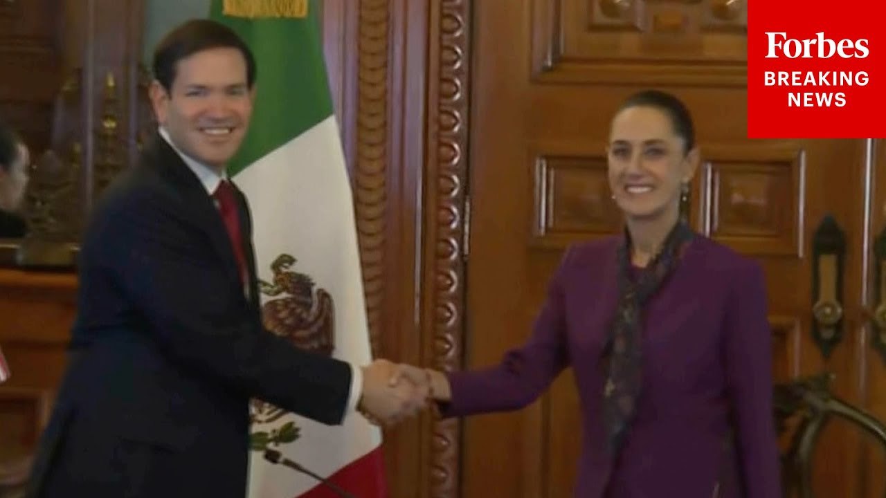 Secretary Of State Marco Rubio Meets With Mexican President Claudia Sheinbaum In Mexico City, Mexico