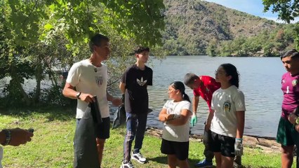 Les jeunes du CLJ de Montreynaud nettoient les bords de Loire