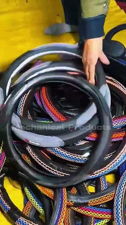 Amazing Process Of Making Steering Wheel Cover