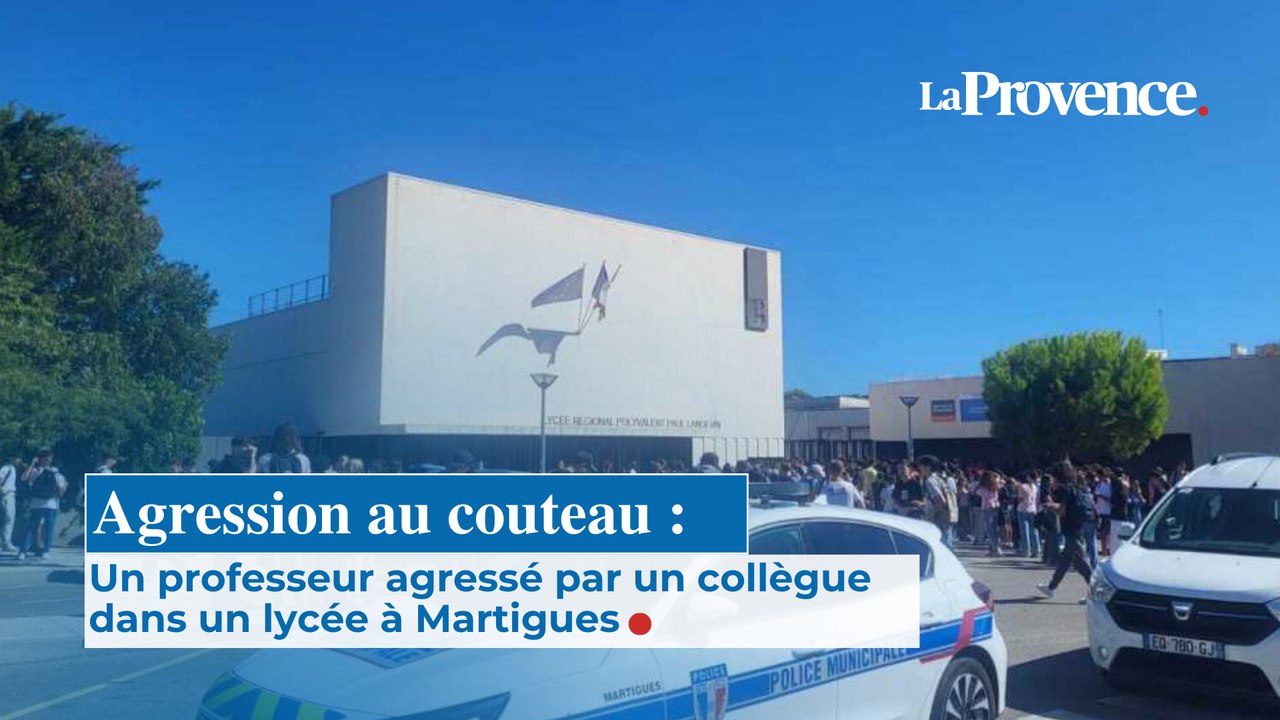Agression au couteau : Un professeur agressé par  un collègue dans un lycée  à Martigues