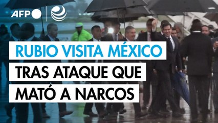 Rubio visita a México tras ataque de EU que mató a 11 supuestos narcos en el Caribe
