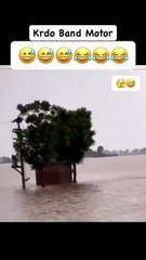 Village woman stuck in flood water | Rain thunderstorm | Traditional life | Village life Pakistan