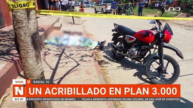 Policía movilizada en busca de sujetos que acribillaron a una persona en el Plan