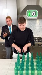 Bottle Head Smashing World Record Attempt