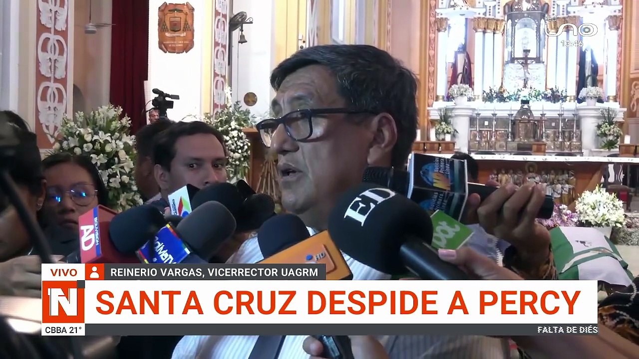 RECTOR DE LA UAGRM SE DESPIDE DE PERCY
