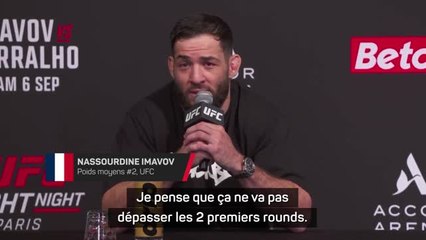 UFC Paris - Imavov avant d'affronter Borralho : "Ça ne va pas dépasser les 2 premiers rounds"
