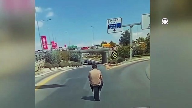 Türkiye bunu da gördü: Elektrikli valizle trafiğe çıktı
