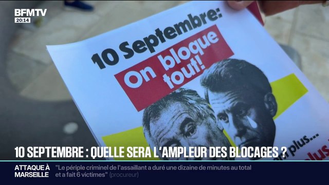 Mobilisation du 10 septembre: quelle sera l'ampleur des blocages?