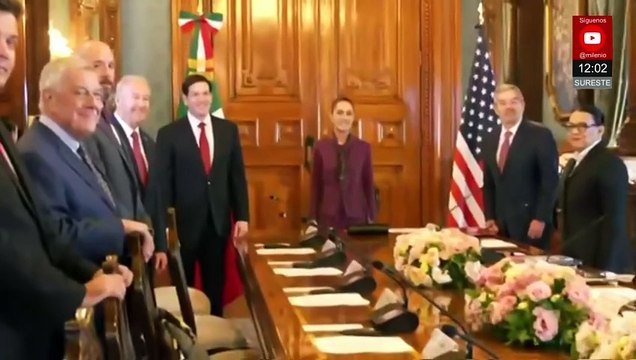 Sheinbaum y Marco Rubio se reúnen en Palacio Nacional para tratar temas de seguridad