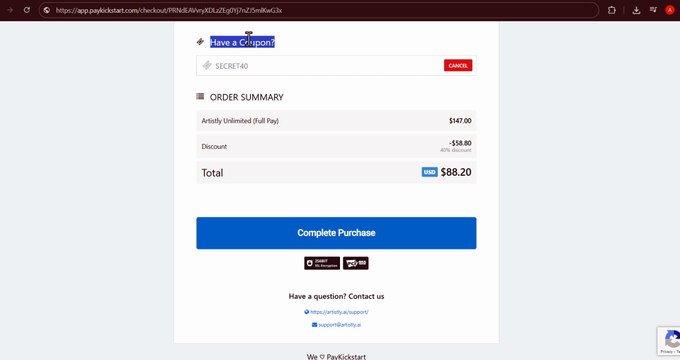 40% OFF Artistly AI Coupon Code | 2025 Limited Offer
