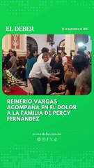 Rector de la Uagrm acompaña en el dolor a la familia de Percy Fernández