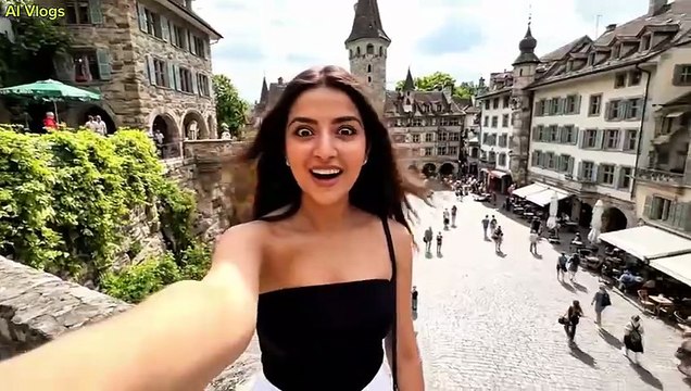 AI Vlogs - aaj Switzerland ke Bern City may full enjoy Kiya _ google gemni veo 3