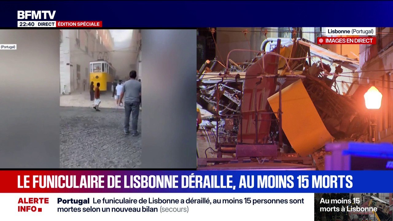 Funiculaire de Lisbonne: "Toutes les personnes qui étaient dans le funiculaire ou à côté ont été retirées", assure Martim Silva, journaliste au quotidien portugais Diario de Noticias