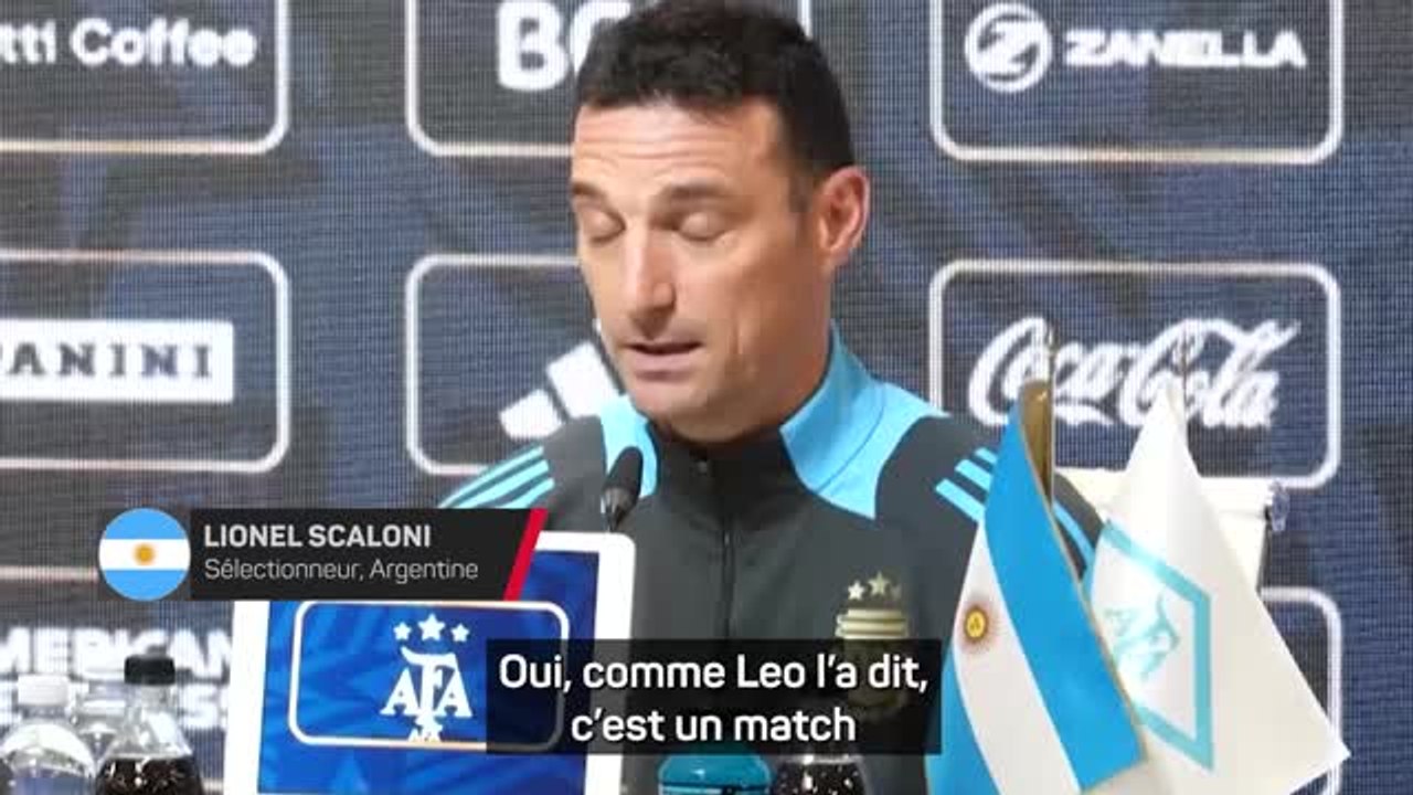 Argentine - Scaloni : "Si c'est le dernier match en Argentine de Lionel Messi..."
