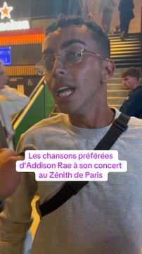 Les chansons préférées d’Addison Rae à son concert au Zénith de Paris, son premier concert en France
