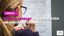 ¿Cómo retener la información en nuestro cerebro?