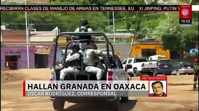 En Oaxaca, ciudadanos reportaron a las autoridades el hallazgo de una granada en un terreno baldío